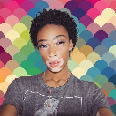 winnie harlow with makeup cover